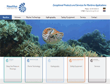 Tablet Screenshot of nautilus-gmbh.com